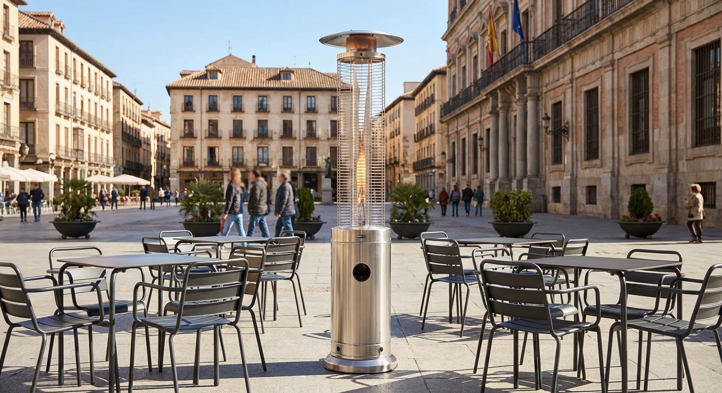 outdoor cafe terrace heater
