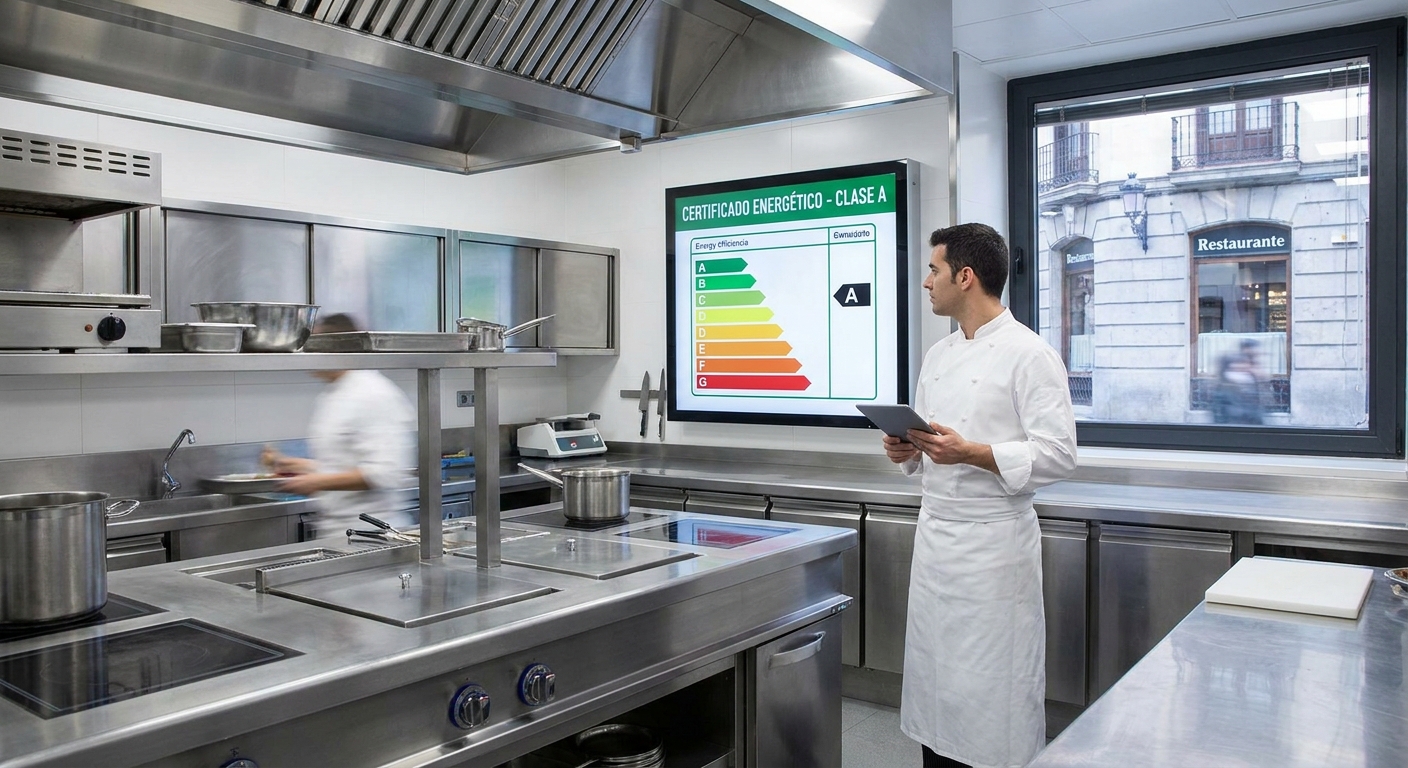 Madrid restaurant professional stainless steel kitchen