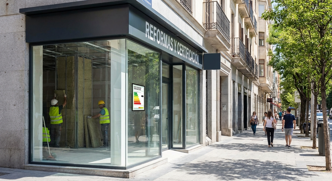 Madrid street level commercial premises renovation