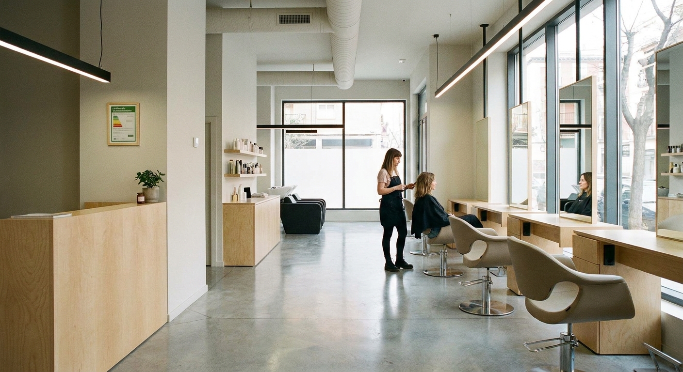 hair salon interior modern
