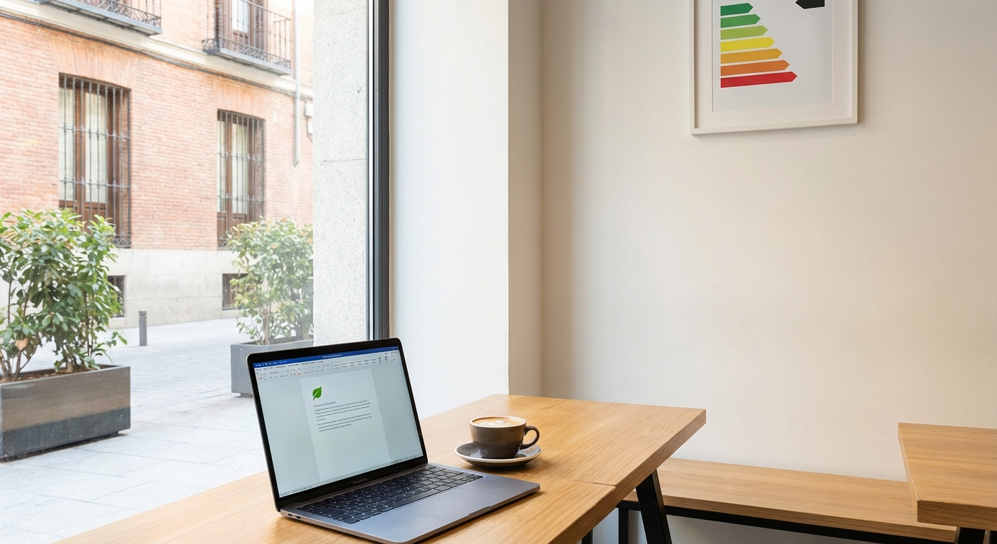 modern cafe interior Madrid