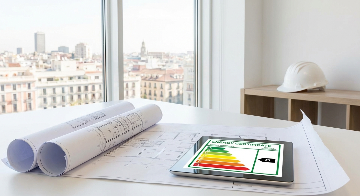 architect blueprints madrid