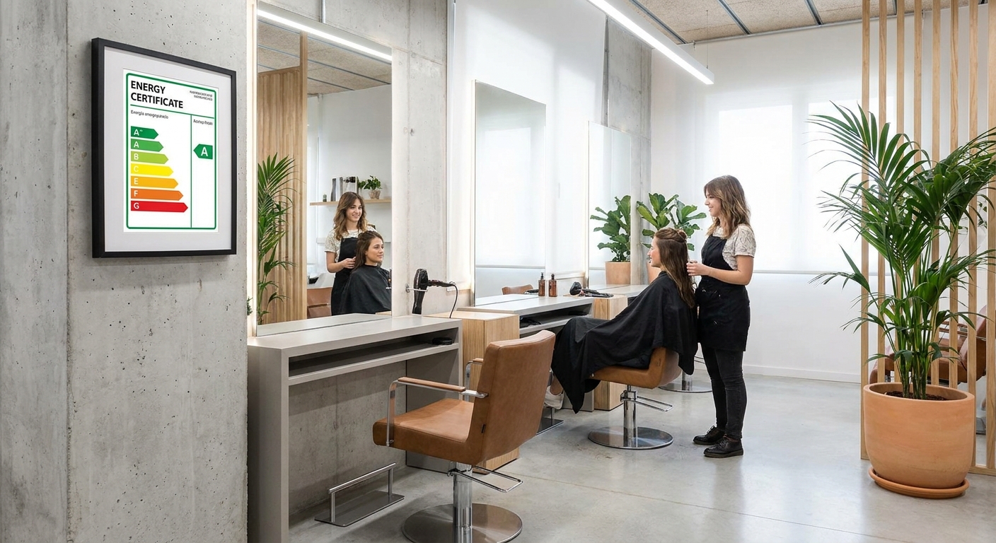 modern hair salon interior